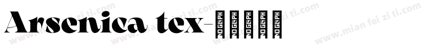 Arsenica tex字体转换